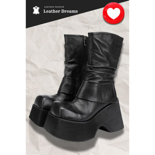 Platform Shoes Lolita Punk Diablo Cosplay Lolita Shoes Boots Square Toe