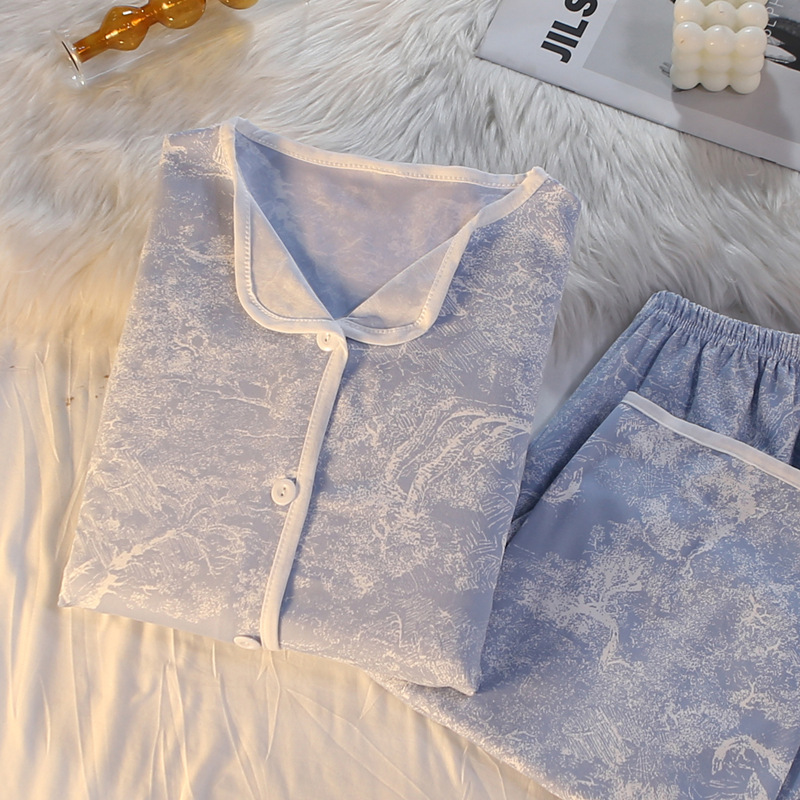 Conjunto de Pijamas para Mujer de Poliéster, Cómodo, para Casa