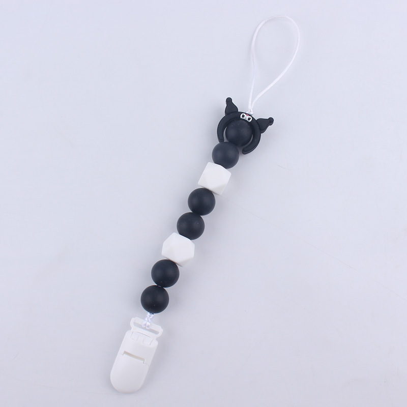 Comercio exterior Amazon nuevo bebé chupete cadena pezón cuerda silicona mordedor cadena anti-caída