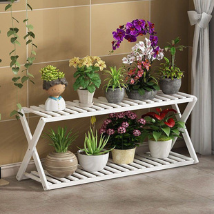 Flower Shelf Indoor Household Succulent Pothos Plant Multi-Layer Storage Rack Two-Layer Bay Window Sill