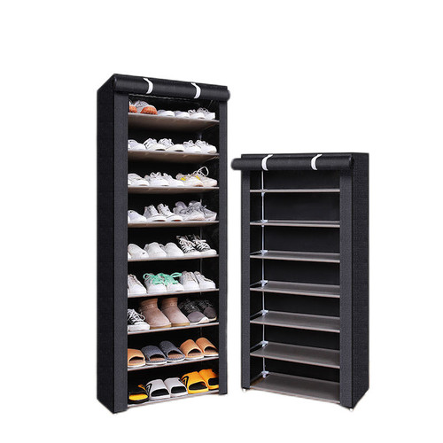 Simple shoe rack multi-layer steel pipe assembly dust-proof shoe cabinet student dormitory household storage cabinet economical shoe cabinet shoe rack