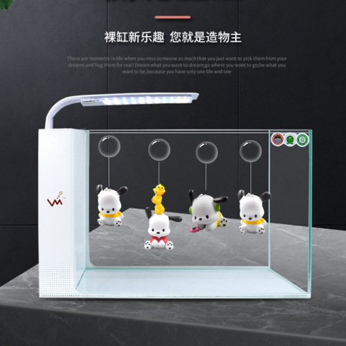 Cartoon Pac-Man Micro Landscape Ornament Fish Tank Floating Small Pendant Cute Aquarium Landscape Cake Decoration