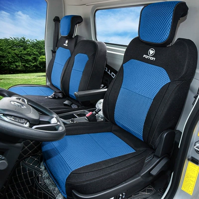 Modelə uyğun (Original) oturacaq örtükləri – Express Pro Seat Cushion Cover - all-linen-black-blue-3-seat-set-for-driver-and-passenger