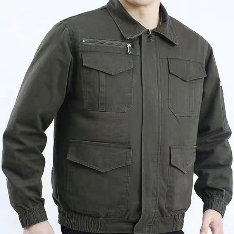 溶接工専用エアコン服純綿厚手の扇風機付き服の冷房と暑さ対策のために服を冷やします。|undefined
