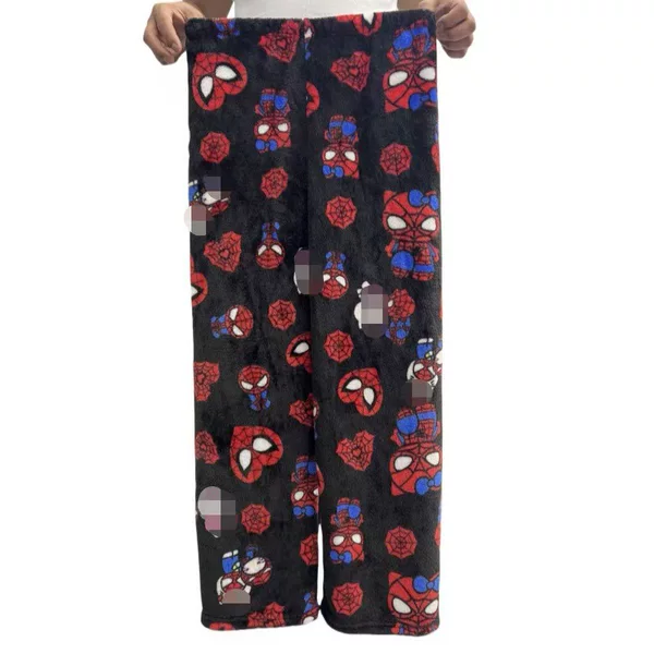 Plus Fleece Pajama Pants Women's Home Casual Loose Flannel P