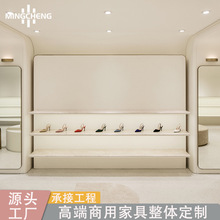 商场鞋店用的展示架上墙大理石简约恨天高鞋靴产品展台中岛鞋子架