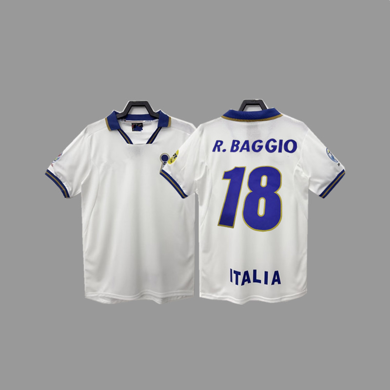 レトロジャージサッカーユニフォームイタリアユニフォームマルディーニバッジョピエロトッティカンナバロジャージ|undefined