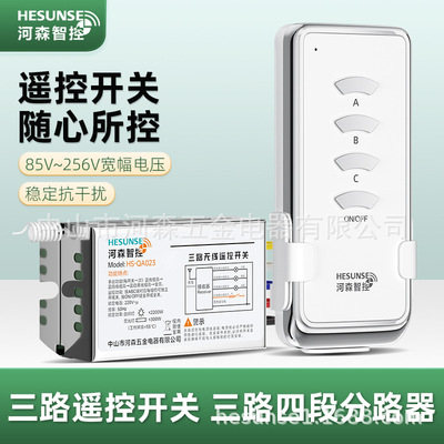220V wireless Remote control Ceiling lamp household control intelligence Sectionalizer modular