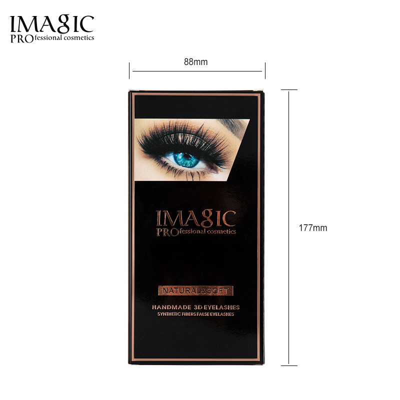 IMAGIC3D化纤假睫毛10对棉线软梗自然仿真自粘眼睫毛Eyelash爆款