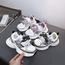 新品现货网面童鞋批发28-38码轻底大童运动鞋休闲学生老爹鞋5302