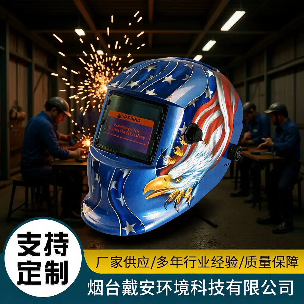 km-1600罩氩弧焊焊接头盔电焊帽保护面罩防护头戴式变光防紫外线