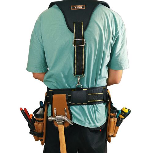 Backpack-style tool pouch hardware electric tool set kit drill storage bag high-altitude maintenance work tool pouch