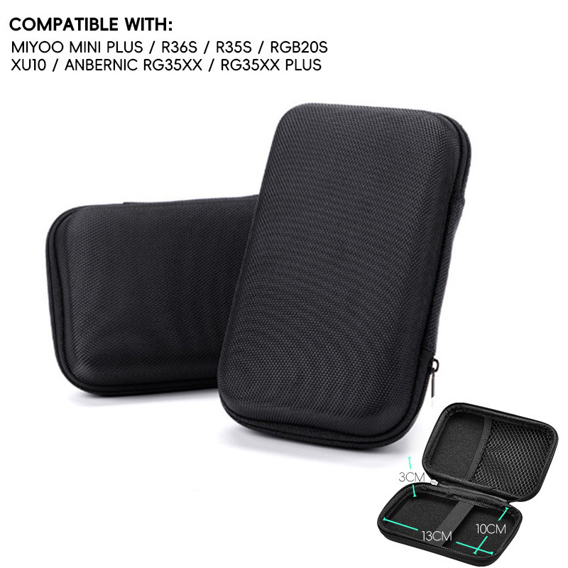 R36S bolsa de almacenamiento de mano R35S R35Plus RGB20S XU10 accesorios de la consola de juegos carcasa protectora película templada