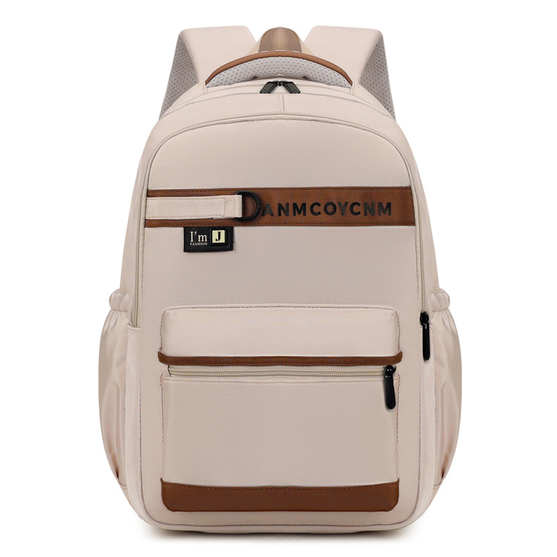 Mochila de moda de alta capacidad, escolas secundarias, viajes universitarios, mochila transfronteriza ligera de tela de Oxford