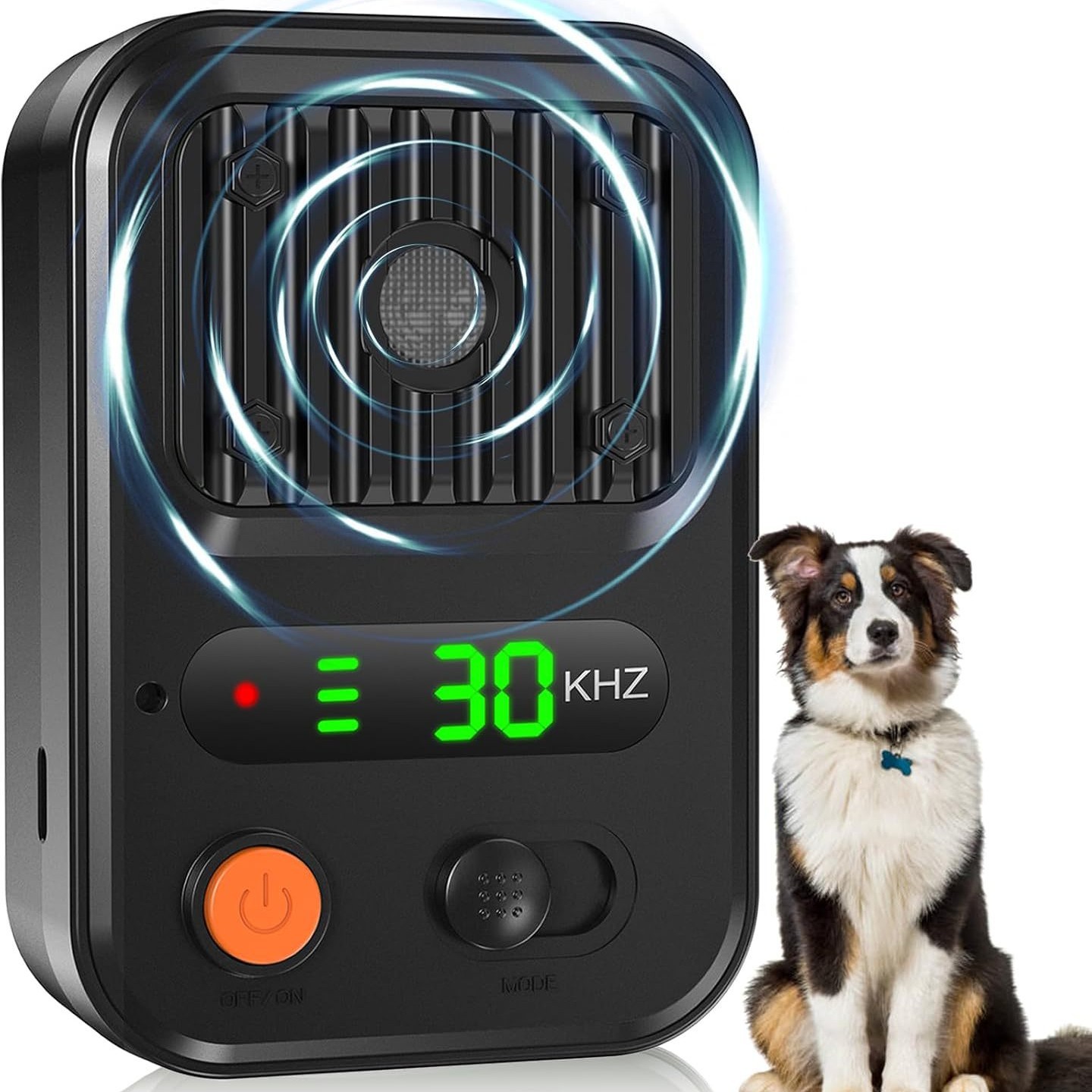 New Color-Screen Portable Dog Training Device, Outdoor Anti-Dog Bite Ultrasonic Electronic Dog Repeller, High-Power Powerful Anti-Barking Device