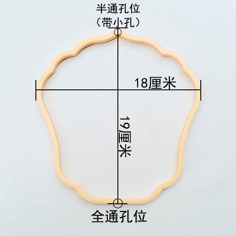 刺繍模造竹製インナーサークルドリームキャッチャーランタン、プラスチック製扇子フレームアクセサリー、扇子フレーム、扇子スタンド、DIYポータブル小型ランタン|undefined