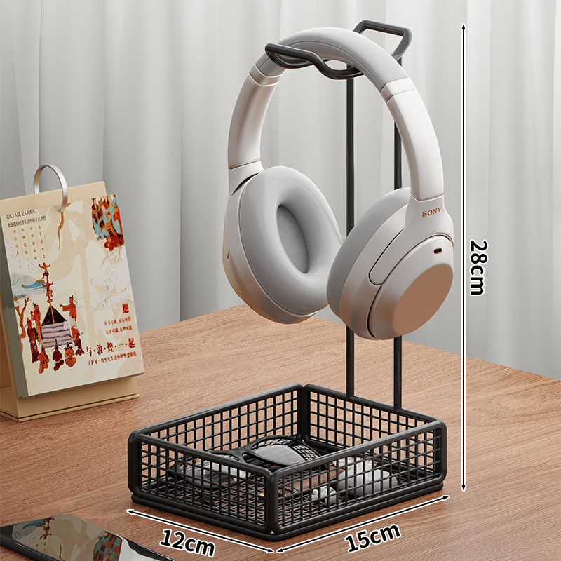 Soporte de Escritorio para Auriculares de Aleación de Aluminio Multifuncional