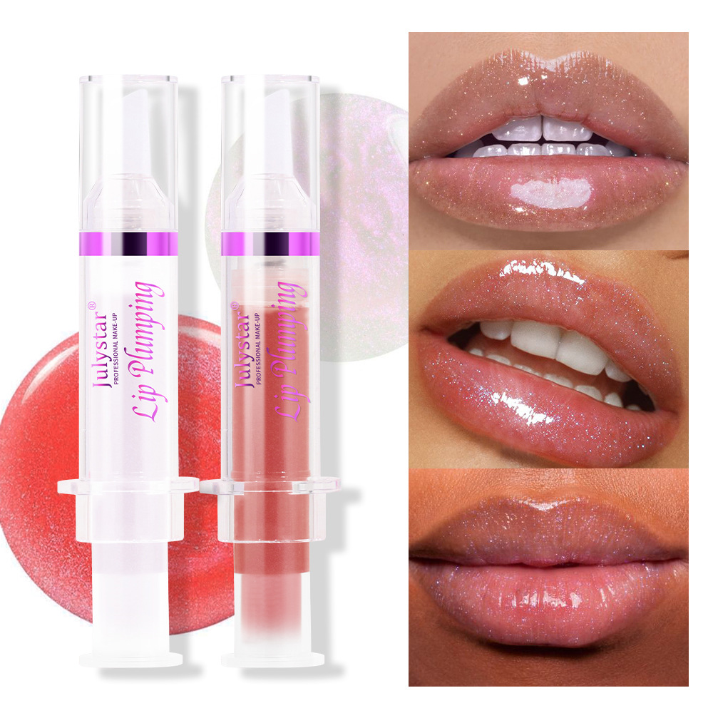 Julystar Pearl Lip Gloss Brightening Lip Gloss that is not easily stained with water, lustrous and pouty lip gloss undefined