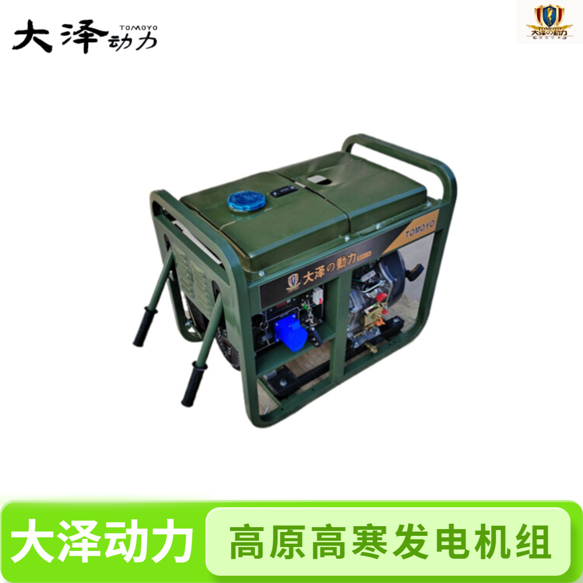 大泽动力7KW高原高寒柴油发电机组 单相三相 低温启动 TO7900ET-G