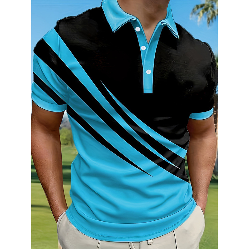 Men's Clothing Men's 3D Printed Shirt Short Sleeved Sports Fashion Summer Top For Formal & Casual Short Sleeve_viptrois.com