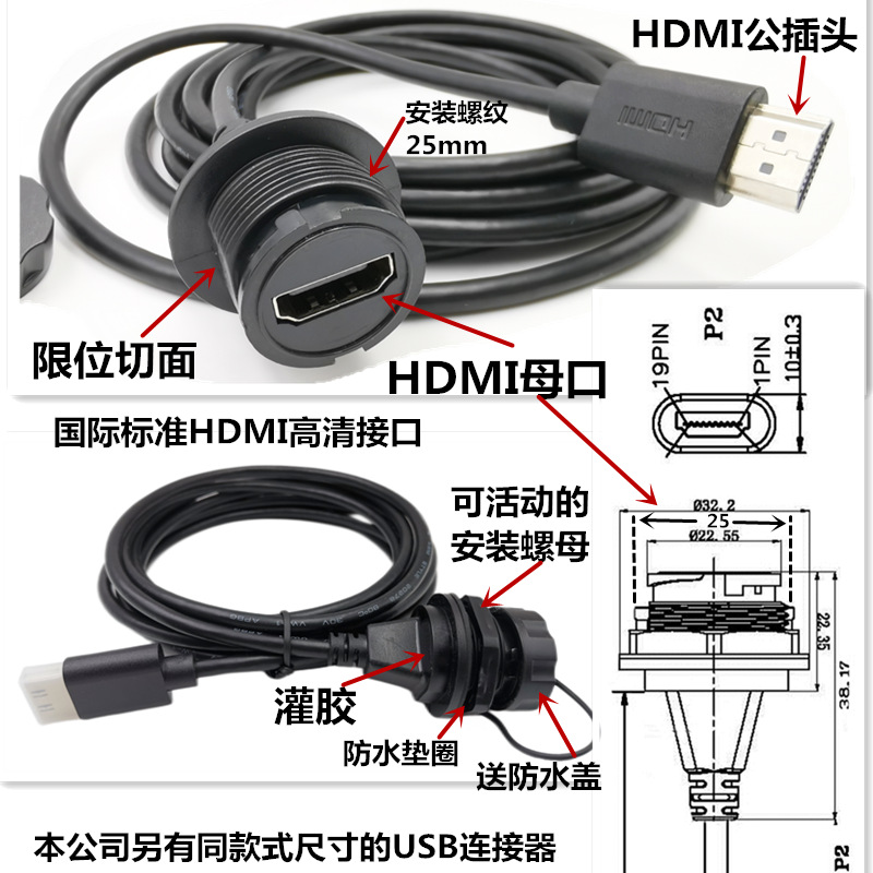 HDMIź4KֱͨĸDATAˮHDTVתͷͷˮ