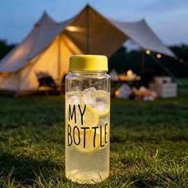 单层透明直筒 my bottle 水杯塑料材质耐摔耐用旅行便携水杯