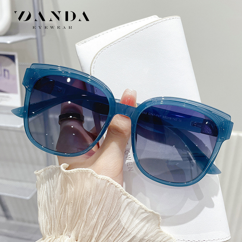 Nuevas gafas de sol polarizadas para mujer TR7562, gafas de sol anti-UV de moda para influencers, gafas de sol versátiles para viajes