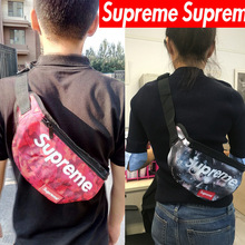 韩版supreme包包胸包男女通用学生潮牌多功能单肩包斜挎包ins腰包