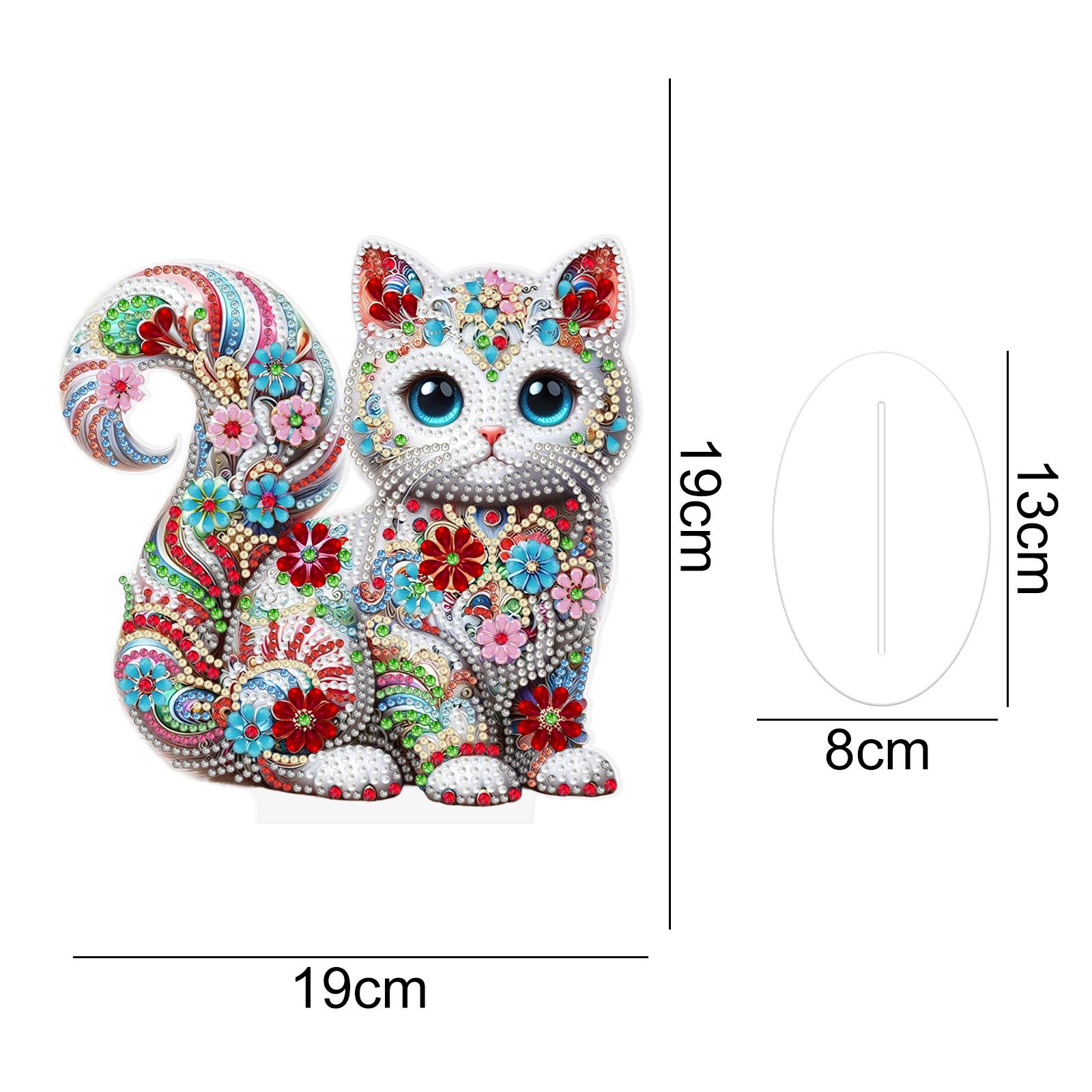 Explosiones transfronterizas de dibujos animados alrededor de dibujos animados adornos de escritorio finos gatos sala de estar decoración fábrica de pintura al por mayor