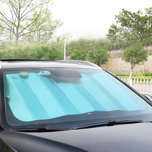 &Car Windshield Sun Protection and Heat Insulation Summer Suction Cup Sunshade Car Window Sunshade Car Front Sunshade