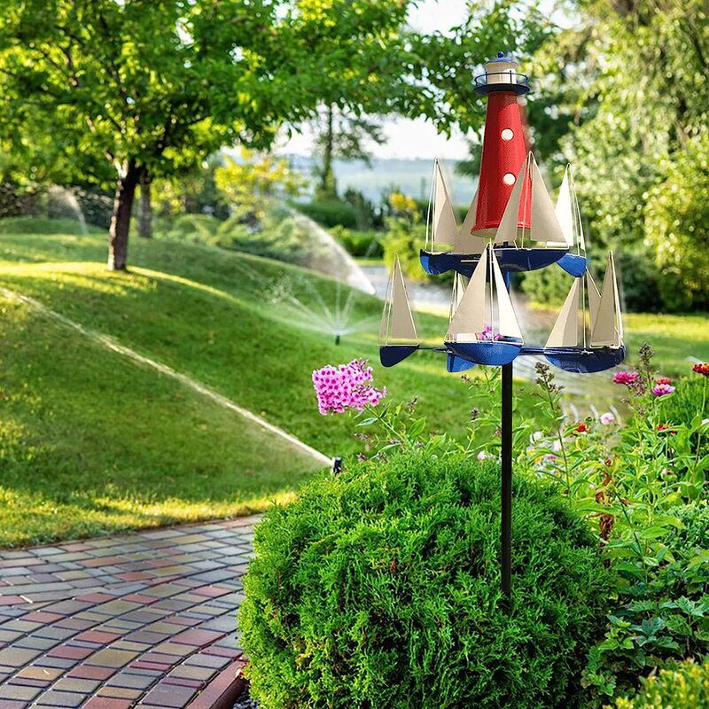 Sailing windmill outdoor Sailing windmill unique shape garden ornaments windmill New windmill Sailing