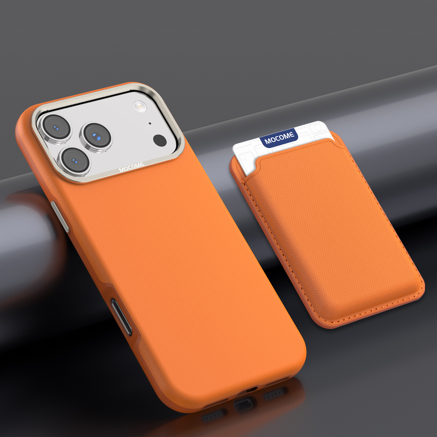Ốp lưng từ tính iPhone 11-16 Pro Max chất liệu vải công nghệ MagSafe chống sốc — Cam【Ví thẻ】, Xanh dương【Ví thẻ】, Đen【Ví thẻ】, Xanh lá【Ví thẻ】