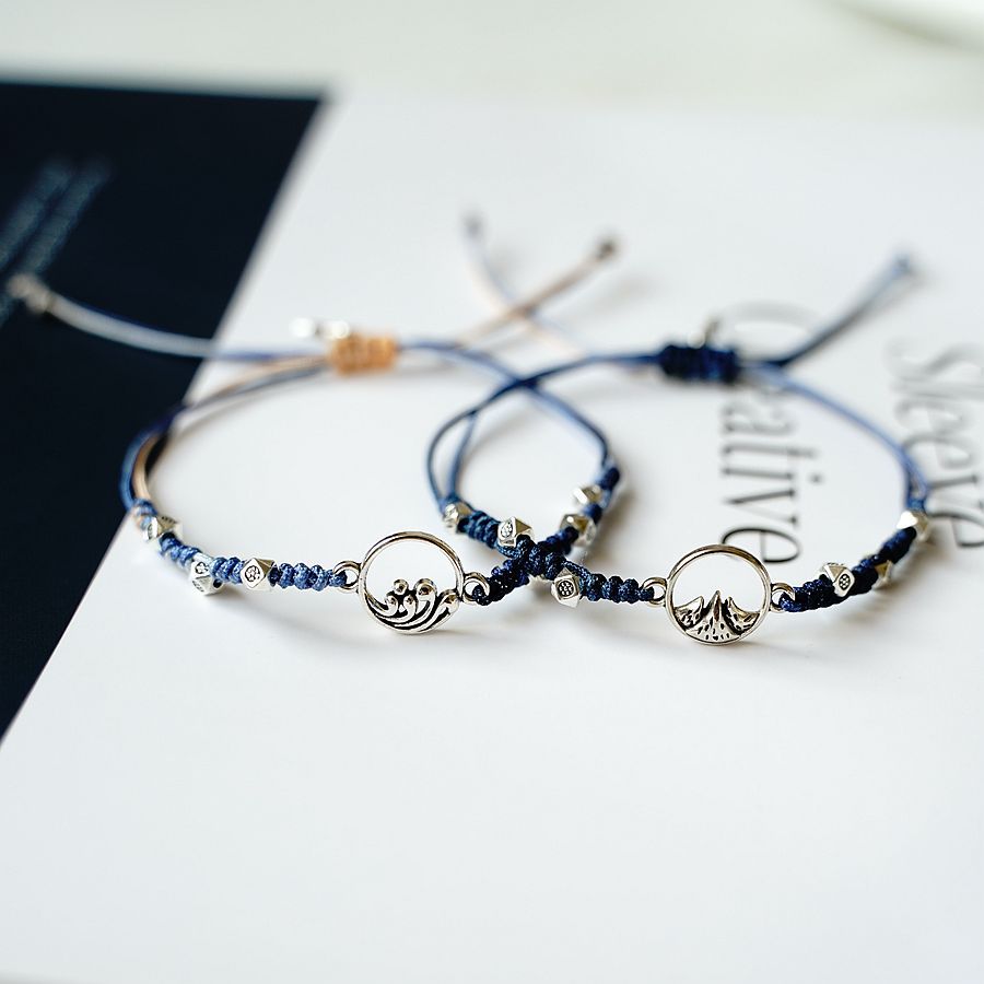Simple Style Waves Alloy Knitting Bracelets