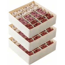 W 19641 Compartment fabric storage boxes �ָ����������ɺ�