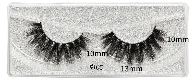 Cute Solid Color Imitation Mink False Eyelashes 3 Pieces Set display picture 4