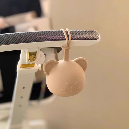Korean baby pacifier box baby stroller lanyard mommy bag pendant bear silicone pacifier storage box