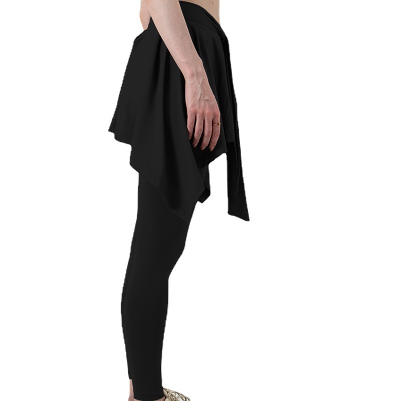 刘畊宏女孩运动收腹假两件瑜伽裤蜜桃高腰提臀弹力跑步训练健身服