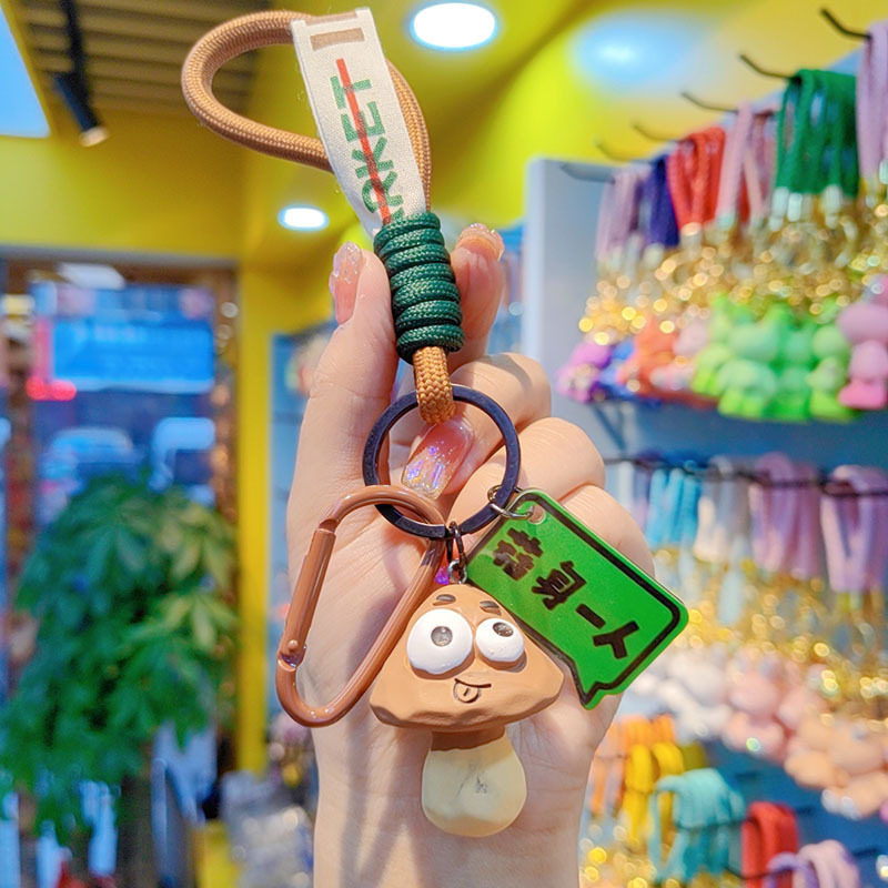 Llavero de muñeca de frutas y verduras de dibujos animados creativos pareja lindo bolso colgante llavero de coche regalo de Yiwu