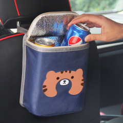 Car rear seat storage bag Oxford cloth car seat back hanging bag car ice pack multifunctional vehicle built-in item bag