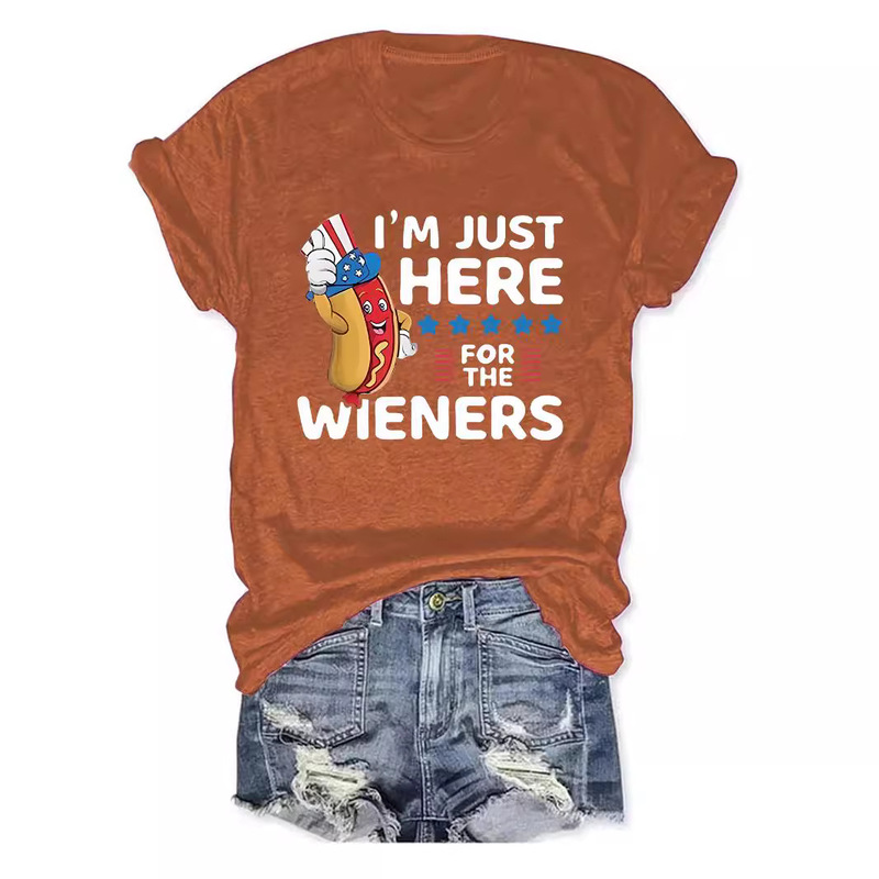 Amazon European and American Summer Women's Dress Pattern Letter Slogan Printing Round Neck Short Sleeve Casual Fashion Foreign Trade Explosions T-shirt Amazon European and American Summer Women's Dress Pattern Letter Slogan Printing Round Neck Short Sleeve Casual Fashion Foreign Trade Explosions T-shirt