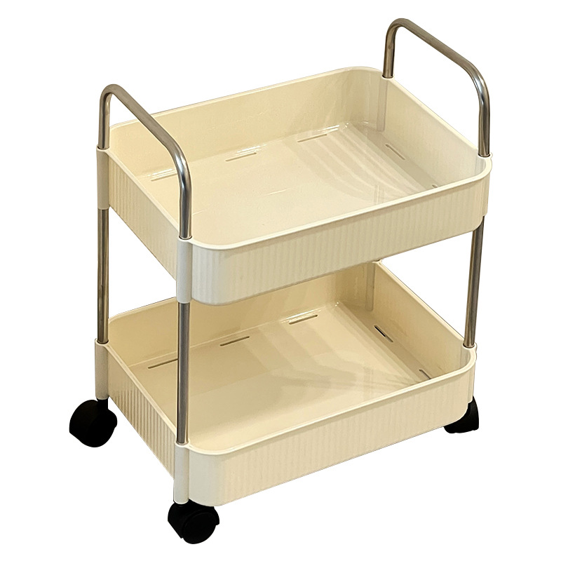 Estante de snack de gran capacidad multifuncional carro pequeño estante de escritorio de piso estante de libro cabecera cama estante de almacenamiento de baño móvil