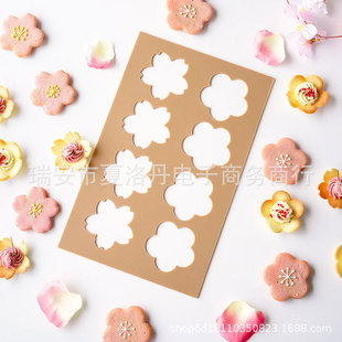 Food Grade Silicone Tile Crisp White Lover Silicone Mold Bear Square Heart Shape Biscuit Mold Pancake Crisp Mold