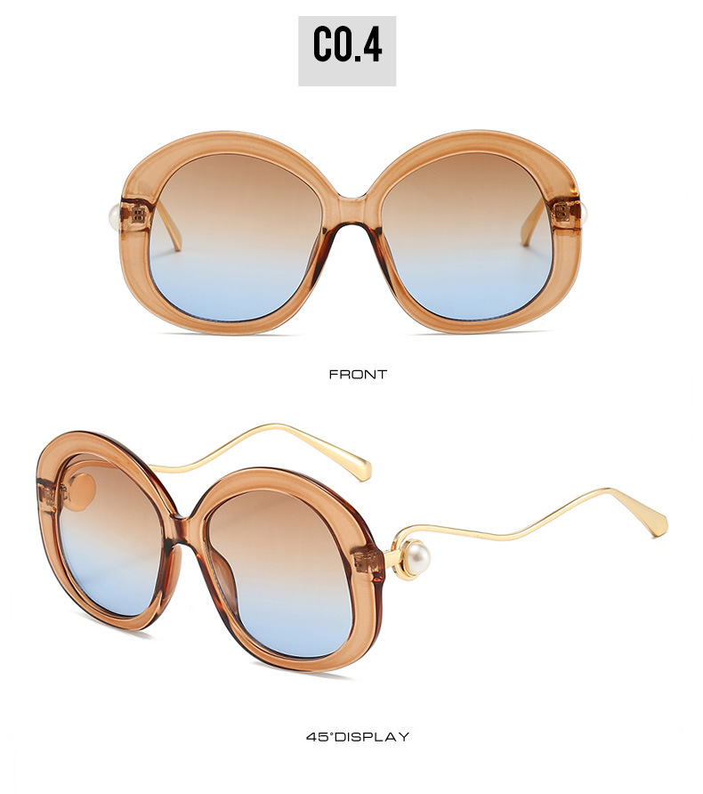 60g Weight Full Frame Glasses Structure Sunglasses Classification Ac, UV400 Protection Lens Material Round Frame Glasses Style Outdoor, Travel Occasion Color Block Pattern All Seasons Season Women's Gender Vacation, Simple Style Style Vacation Simple Style Color Block Ac UV400 Protection Round Frame Full Frame Women's Sunglasses 13