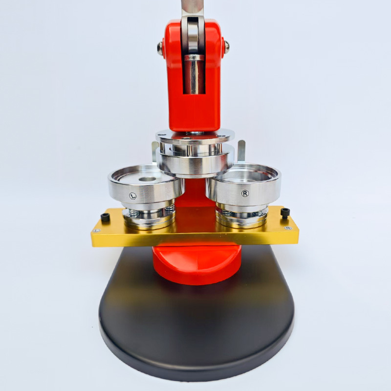 红色金属滑轨款徽章机32mm58mm金属模具吧唧制作器徽章机制作机|undefined