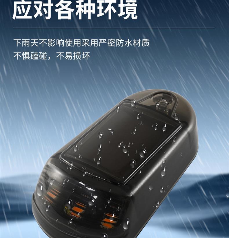Truck LED Solar Roof Light Car Pickup Wiring Free Blow Light Bubble Diversion Cover Colorful Light Modification Accessories