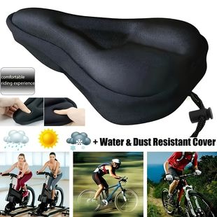 Bicycle Cushion Mountain Bike Thickened Seat Cover Comfortable Silicone Saddle Cushion Bicycle Equipment Cycling Accessories