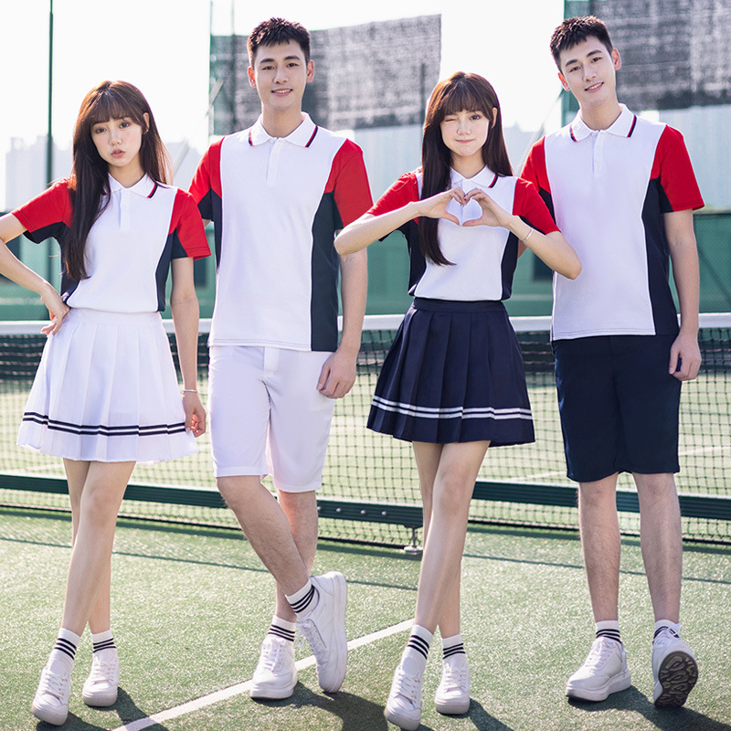 학교 교복 세트 고등학생 졸업식 교복 대학 스타일 초등학생 여름 반소매 스포츠 의류 도매