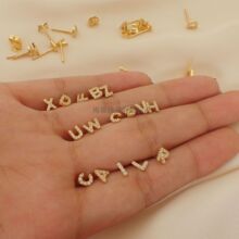 �14K���~S925�yᘾ��W�����N26��Ӣ����ĸ���΢��ʯƷ�|���h