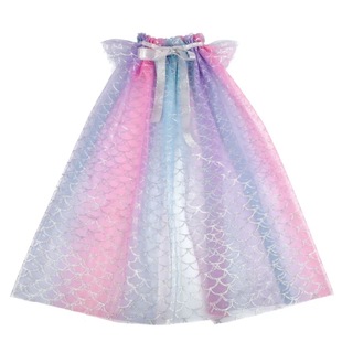 Cross-Border Halloween Mesh Wholesale Children's Lace-Up Thin Cloak