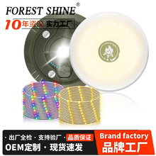 亚马逊爆款露营灯照明野营灯帐篷灯收缩灯串户外多功能可收纳串灯